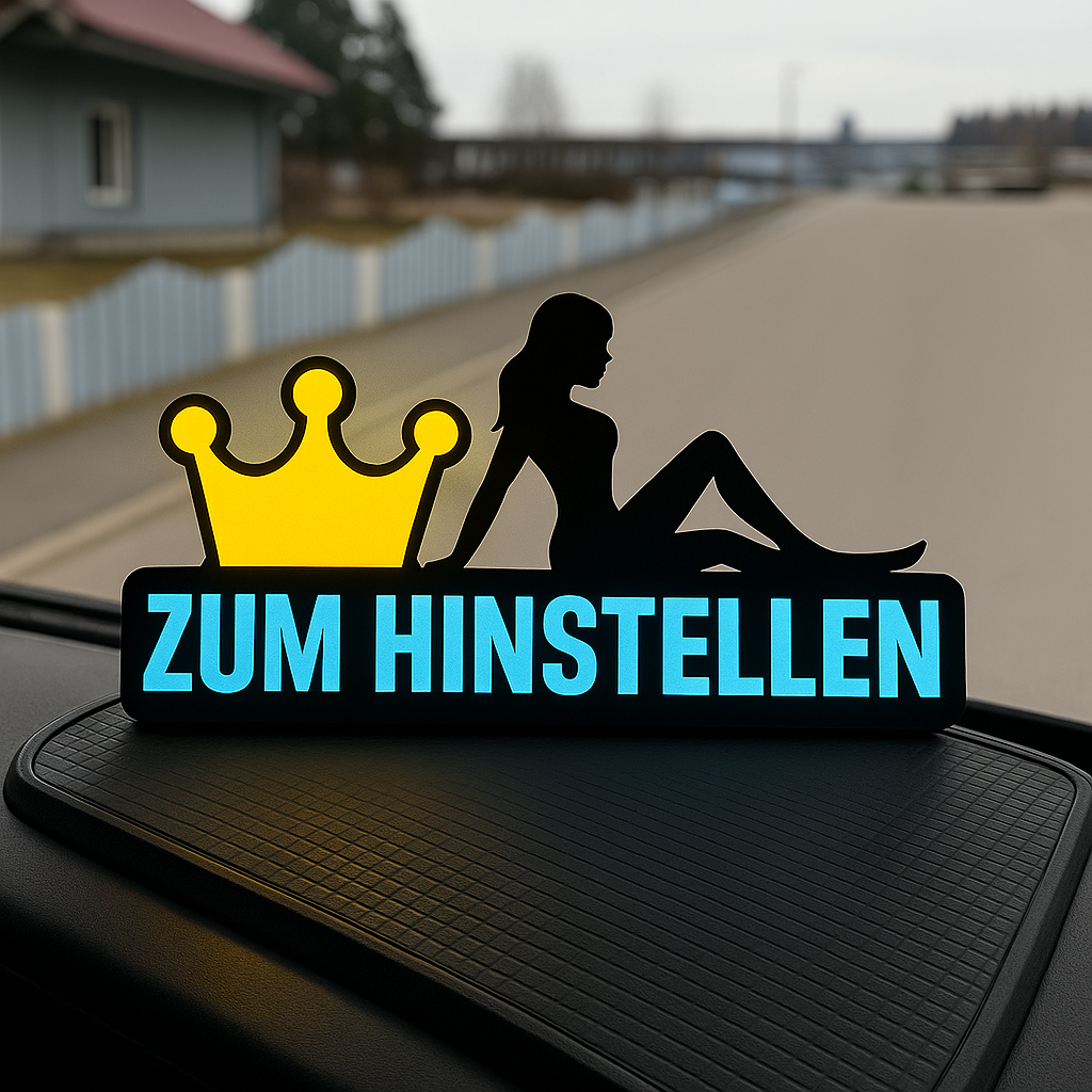 Lightbox sign on truck dashboard — Desktop version